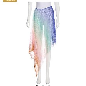 Missoni zig zag cover up beach/swim skirt